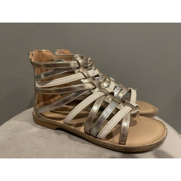 Tucker & Tate BNWT girls sandals gladiator NEW metallic - Picture 1 of 6